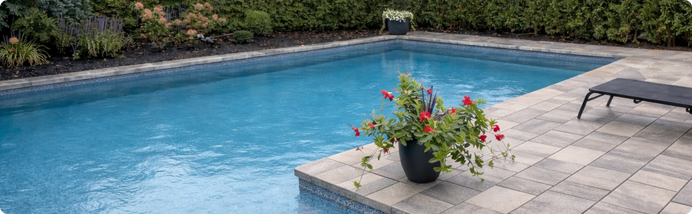 Aménagement extérieur avec piscine